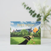 Gewoon verkocht onroerend goed Advert Promo-Sjablo Briefkaart (Staand voorkant)