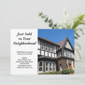 Gewoon verkoop op aangepast huis Foto van onroeren Kaart (Staand voorkant)