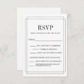 gewoon verliefd RSVP kaartje (Voorkant / Achterkant)