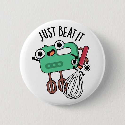 Gewoon Versla Het Grappige Bak Pun Ronde Button 5,7 Cm (Voorkant)