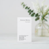 Gewoon Verticaal, schoon Visitekaartje met trendy  (Staand voorkant)