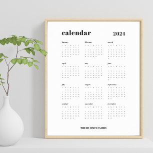 Gewoon vet   Zwart-wit kalender 2024 Poster