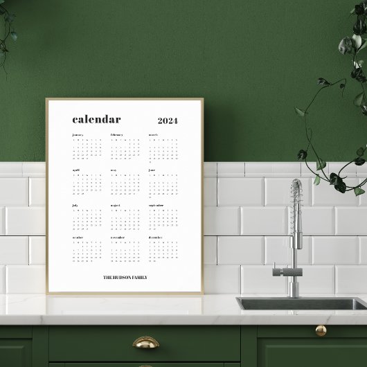 Gewoon vet | Zwart-wit kalender 2024 Poster