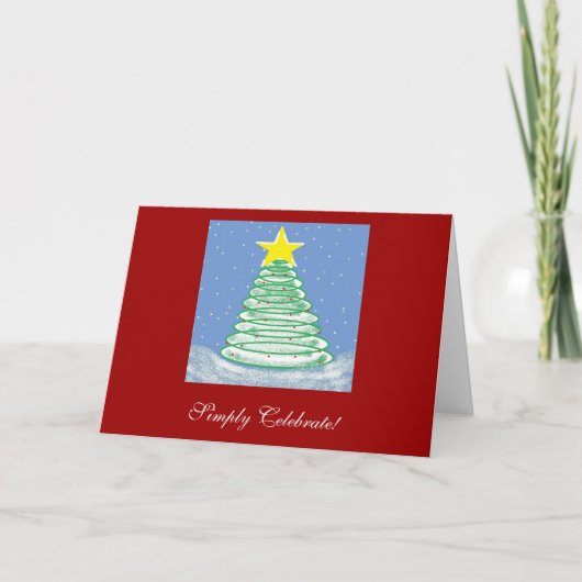 Gewoon vieren! Kaart voor Kerstmis (Voorkant)