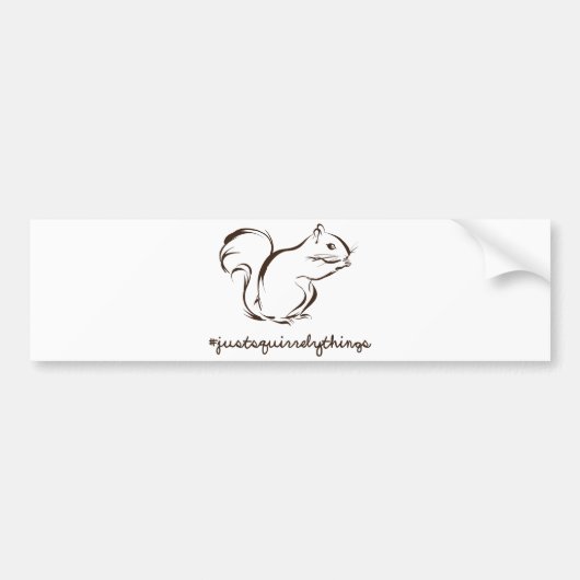 Gewoon vierkante dingen bumpersticker (Voorkant)