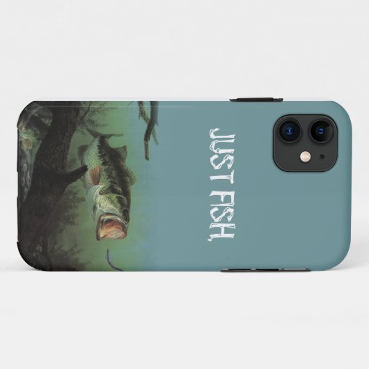 GEWOON VIS (LARGEMOUTH) Case-Mate iPhone CASE (Achterkant (horizontaal))