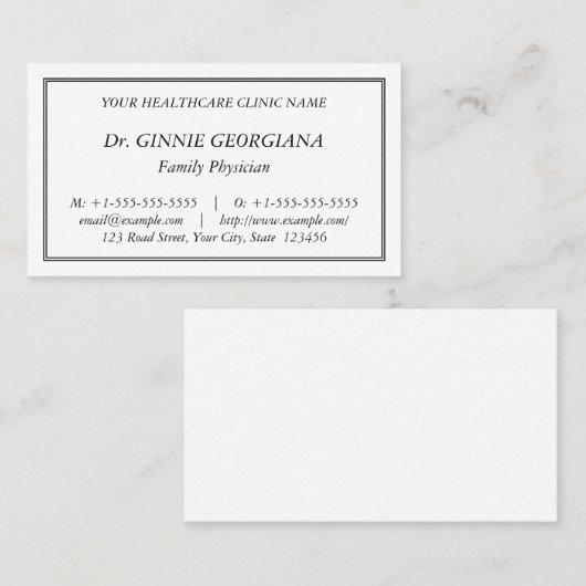 Gewoon Visitekaartje (Voorkant / Achterkant)