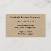 Gewoon Visitekaartje, Blauw Grenzen, Professioneel Visitekaartje (Achterkant)