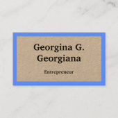 Gewoon Visitekaartje, Blauw Grenzen, Professioneel Visitekaartje (Voorkant)