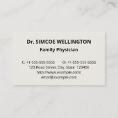 Gewoon Visitekaartje, conservatief Visitekaartje (Voorkant)