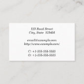 Gewoon Visitekaartje en basisadvocaat (Achterkant)