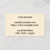 Gewoon Visitekaartje en gewoon paralegal (Achterkant)