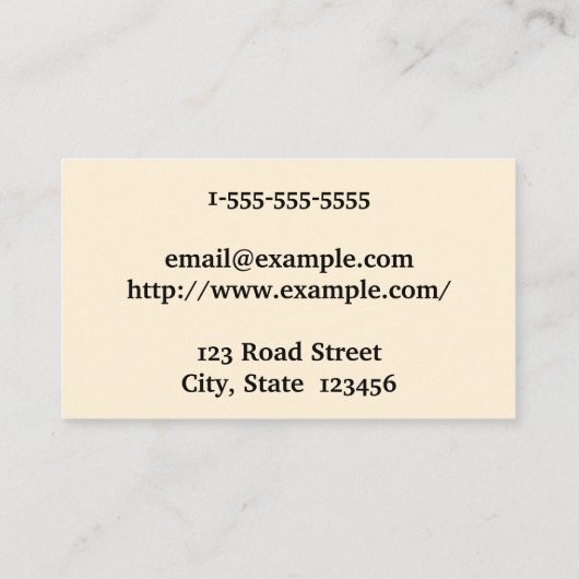 Gewoon Visitekaartje en gewoon paralegal (Achterkant)