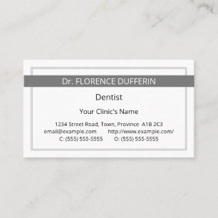 Gewoon Visitekaartje en medisch beroepsbeoefenaar