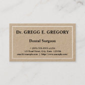 Gewoon Visitekaartje en minimale tandheelkundige c (Voorkant)