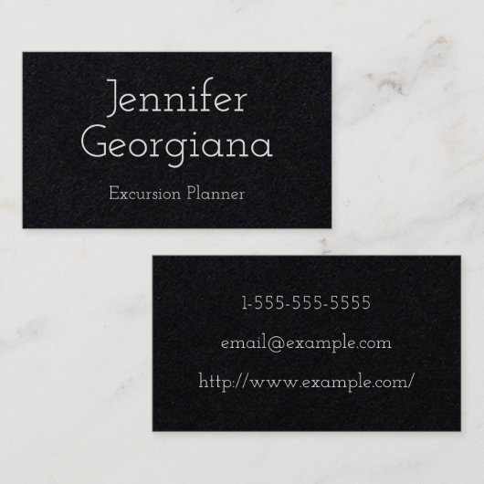 Gewoon Visitekaartje en modern uitbreidingsbord (Voorkant / Achterkant)