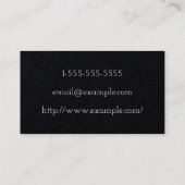 Gewoon Visitekaartje en modern uitbreidingsbord (Achterkant)