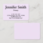 Gewoon Visitekaartje en Notaris (Voorkant / Achterkant)
