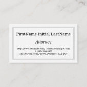 Gewoon Visitekaartje en  openbaar ministerie (Voorkant)