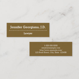 Gewoon Visitekaartje en professioneel jurist