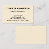 Gewoon Visitekaartje en schoon interieur (Voorkant / Achterkant)