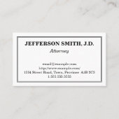 Gewoon Visitekaartje en traditioneel openbaar mini (Voorkant)