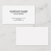 Gewoon Visitekaartje lettertype schrijfmachine (Voorkant / Achterkant)