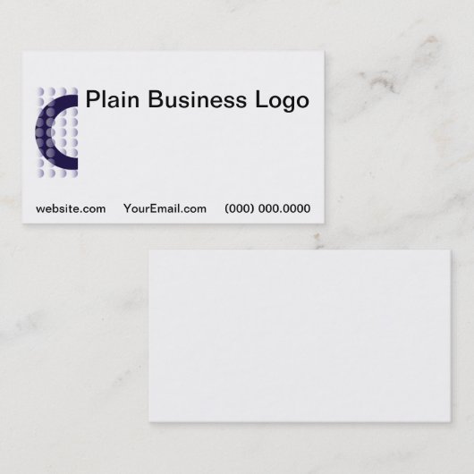Gewoon Visitekaartje Logo Blauw (Voorkant / Achterkant)
