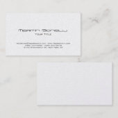 Gewoon Visitekaartje met eenvoudige trendy (Voorkant / Achterkant)