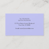 Gewoon Visitekaartje met glin en eenvoudig licht (Achterkant)