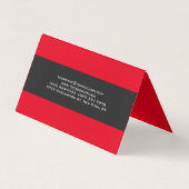 Gewoon Visitekaartje met grijze streep met grijze  (Achterkant)