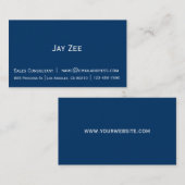 Gewoon visitekaartje met twee toonkleuren (Voorkant / Achterkant)