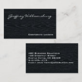 Gewoon Visitekaartje met zwarte houtkap (Voorkant / Achterkant)