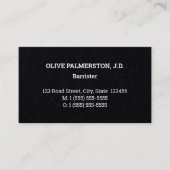 Gewoon Visitekaartje, rechtskundig professioneel Visitekaartje (Voorkant)