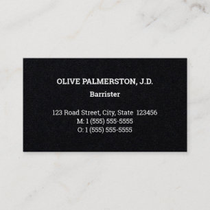 Gewoon Visitekaartje, rechtskundig professioneel Visitekaartje