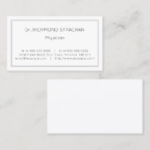 Gewoon Visitekaartje, Specialist voor de gezondhei Visitekaartje (Voorkant / Achterkant)