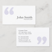 Gewoon Visitekaartje van de producent van eenvoudi (Voorkant / Achterkant)