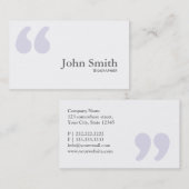 Gewoon Visitekaartje voor eenvoudige prijsopgave v (Voorkant / Achterkant)