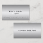 Gewoon visitekaartje voor het scheren van metaal. (Voorkant / Achterkant)