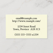 Gewoon Visitekaartje voor huisarts (Achterkant)