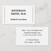 Gewoon Visitekaartje voor medische consultant (Voorkant / Achterkant)