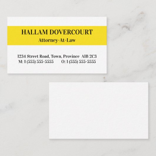 Gewoon Visitekaartje voor rechtsbeoefenaars (Voorkant / Achterkant)