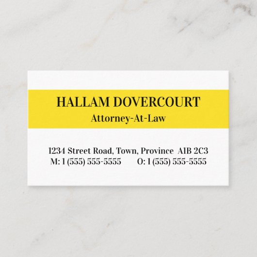 Gewoon Visitekaartje voor rechtsbeoefenaars (Voorkant)