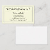 Gewoon Visitekaartje voor reumatoloog (Voorkant / Achterkant)