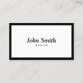 Gewoon Visitekaartje voor zwarte grensreferentie (Voorkant)