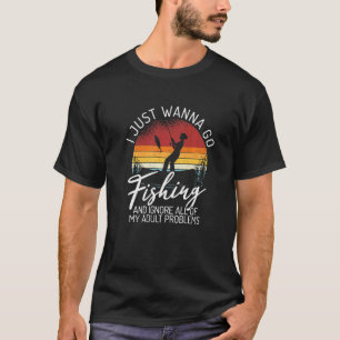 Gewoon Vissen En Geen Problemen Therapie Hengelen  T-shirt