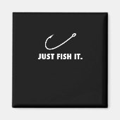 Gewoon vissen Het Vist Hook Fisherman Outdoor Magneet (Voorkant)