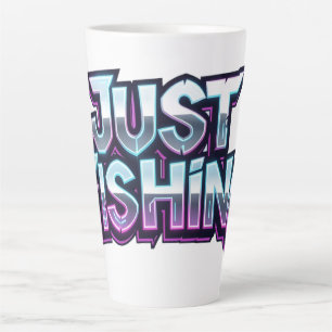 Gewoon Vissen Neon Gloeiende Grappige Cadeau voor Latte Mok
