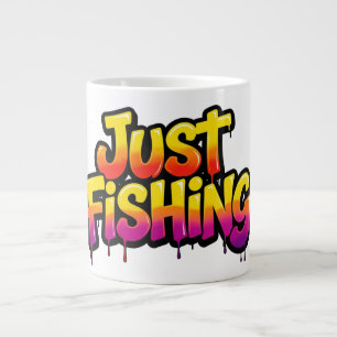 Gewoon Vissen Regenboog Drip Grappig Cadeau voor V Grote Koffiekop