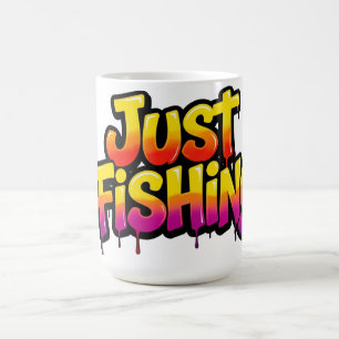 Gewoon Vissen Regenboog Drip Grappig Cadeau voor V Koffiemok